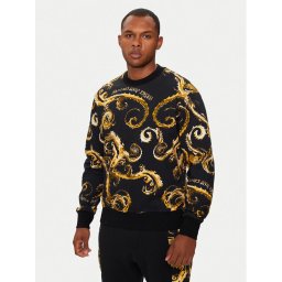 Versace Jeans Couture Pulóver 77GAI3R0 Fekete Regular Fit