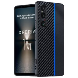 CARBON Védőtok Sony Xperia 1 VI készülékhez fekete-kék