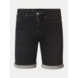 Petrol Industries Farmer rövidnadrág M-1040-SHO001 Fekete Slim Fit