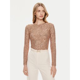 Elisabetta Franchi Body BO-014-42E2-6001 Barna Slim Fit