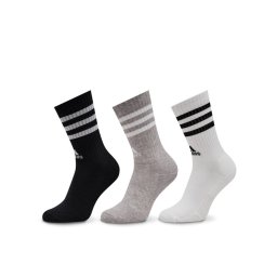 adidas Unisex Magasszárú Zokni 3-Stripes Cushioned Crew Socks 3 Pairs IC1323 Szürke