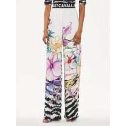Just Cavalli Szövet nadrág 76PAA120 Bézs Slim Fit
