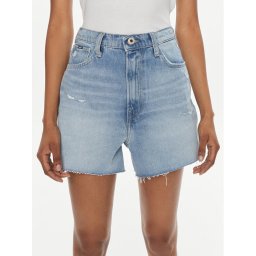 Pepe Jeans Farmer rövidnadrág A-Line Short Uhw PL801112RH3 Kék Slim Fit
