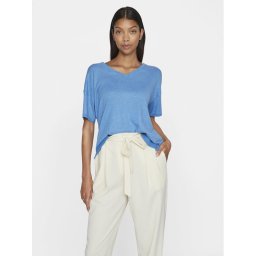 Vila Póló Abella 14089540 Kék Relaxed Fit