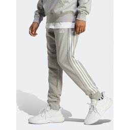 adidas Melegítő alsó Essentials French Terry Tapered Cuff 3-Stripes Joggers IC9407 Szürke Regular Fit