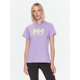 Helly Hansen Póló Logo 34112 Lila Regular Fit
