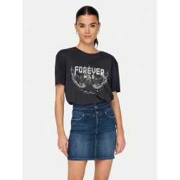 ONLY Póló Free 15325533 Fekete Regular Fit