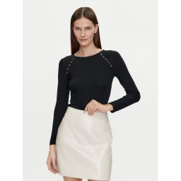 Morgan Blúz 241-TMILIE Fekete Slim Fit