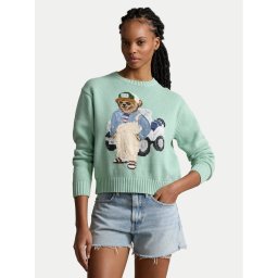 Polo Ralph Lauren Sweater 211935309001 Zöld Relaxed Fit