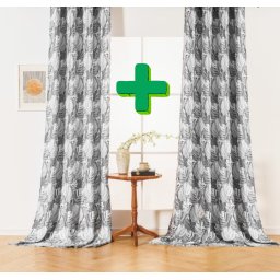 Design függöny FLOCUS 140x270 cm (2 db), mintás
