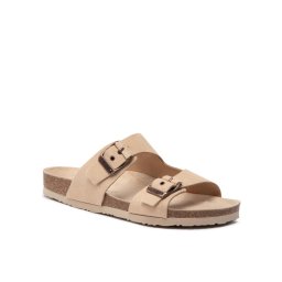 Tommy Hilfiger Papucs Cork Suede Buckle Sandal FM0FM04367 Bézs