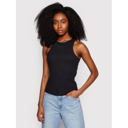 Lee Blúz Ribbed L44QPJ01 112109957 Fekete Slim Fit