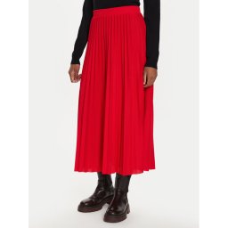 ONLY Rakott szoknya 15277887 Piros Regular Fit