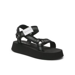 Calvin Klein Jeans Szandál Prefresato Sandal Webbing Mesh YW0YW00969 Fekete