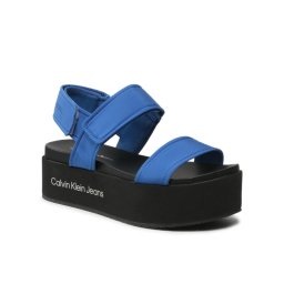 Calvin Klein Jeans Szandál Flatform Sandal Softny YW0YW00965 Kék