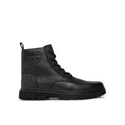 Calvin Klein Jeans Csizma Eva Mid Laceup Boot Lth YM0YM00751 Fekete