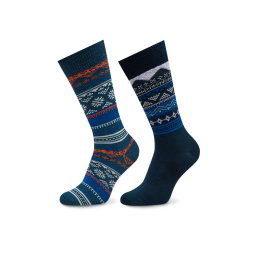 Levi's® 2 pár hosszú szárú unisex zokni 701224683 Kék