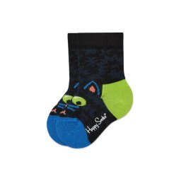 Happy Socks Hosszú gyerek zoknik KCAT01-9300 Fekete