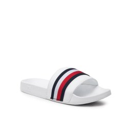 Tommy Hilfiger Papucs Corporate Web Detail Slide FW0FW06719 Fehér