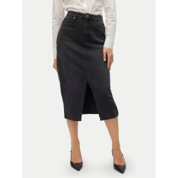 Vero Moda Farmer szoknya Veri 10295731 Fekete Regular Fit