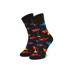 Happy Socks Hosszú gyerek zoknik KSHA01-9300 Fekete