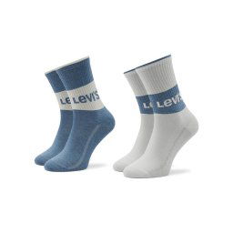 Levi's® 2 pár hosszú szárú unisex zokni 701218215 Kék