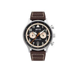 AVI-8 Karóra Hawker Hurricane Carey Dual Time AV-4088-01 Barna