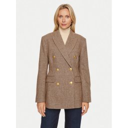 Tommy Hilfiger Zakó Herringbone WW0WW42995 Barna Regular Fit