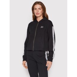 KARL LAGERFELD Pulóver Logo Tape 221W1802 Fekete Relaxed Fit