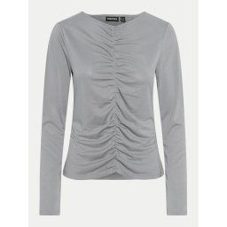 Pieces Blúz Anora 17151339 Szürke Slim Fit