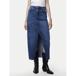 Pieces Farmer szoknya Jessie 17150234 Kék Regular Fit