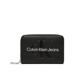 Calvin Klein Jeans Kis női pénztárca Sculpted Med Zip Around K60K610405 Fekete