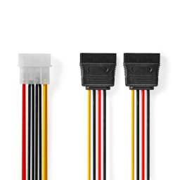 Nedis - Tápkábel Molex - SATA