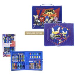 SONIC rajz szett 43 db tároló táskában