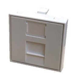 DATACOM modul 45x45mm párkánysínhez, képernyővel fehér színben