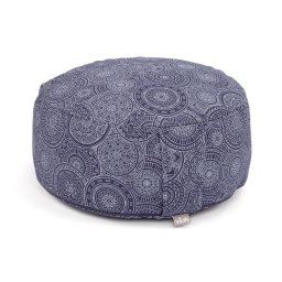 Bodhi Maharaja Collection RONDO – tönköly meditációs párna 32×20 cm – Mandala Dark Blue