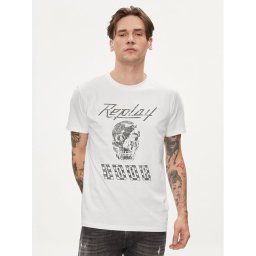 Replay Póló M6761.000.23608P Ekru Regular Fit