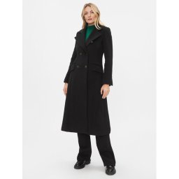 MAX&Co. Gyapjú kabát Pressing 70140823 Fekete Regular Fit