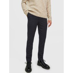 Jack&Jones Szövet nadrág Will Xavier 12216823 Fekete Slim Fit