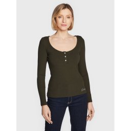 Guess Blúz Karlee Jewel W2YP46 KBCO2 Zöld Slim Fit