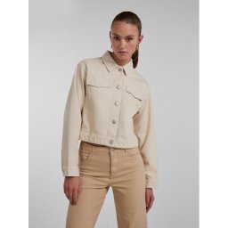 Pieces Farmer kabát 17133488 Bézs Regular Fit