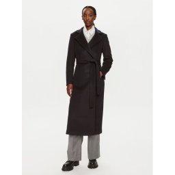 MAX&Co. Gyapjú kabát Longrun 2428016034200 Sötétkék Regular Fit