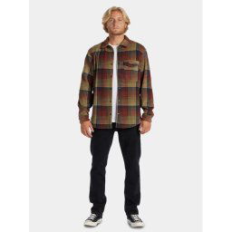 Billabong Átmeneti kabát Furnace Flanell ABYFT00101 Barna Regular Fit