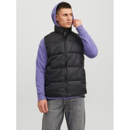 Jack&Jones Mellény 12235861 Fekete Regular Fit