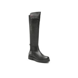 Tommy Jeans Csizma Long Leather Tommy Jeans Boot EN0EN01993 Fekete