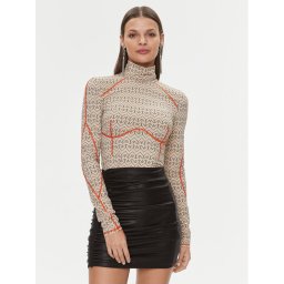Patrizia Pepe Blúz 2M4350/J165-XZ02 Bézs Slim Fit