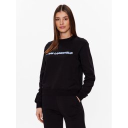 KARL LAGERFELD Pulóver Future Logo 225W1804 Fekete Regular Fit
