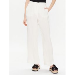 Weekend Max Mara Szövet nadrág Malizia 2351311231 Ekru Regular Fit