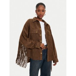 One Teaspoon Bőrkabát 26470 Barna Relaxed Fit