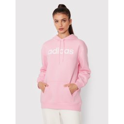 adidas Pulóver W Lin Ov HM1936 Rózsaszín Relaxed Fit